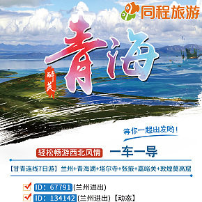 微商海报，青海旅游线路宣传路线海报