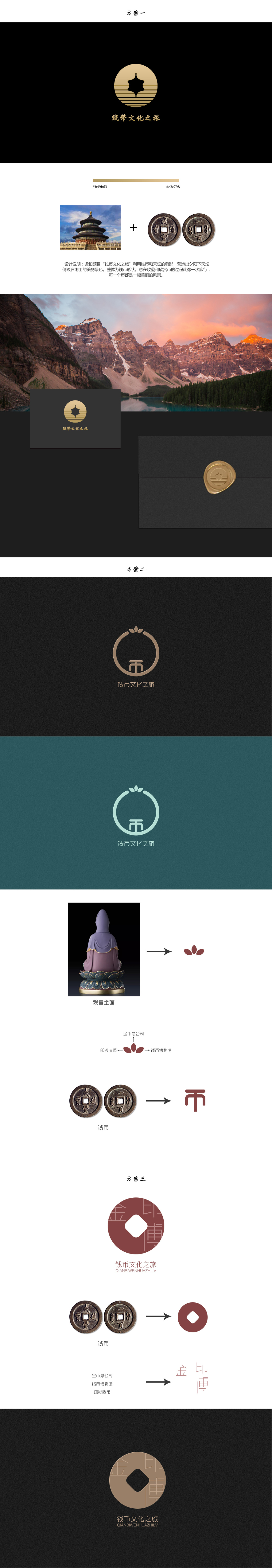 淘寶美工曉穎錢幣文化之旅logo設計作品