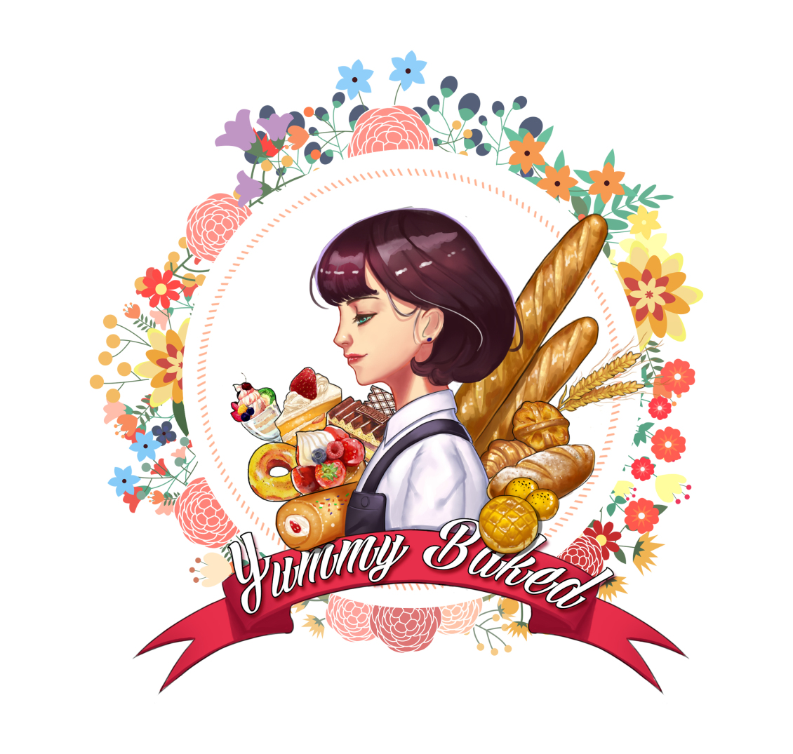 淘宝美工y83966甜品LOGO手绘作品