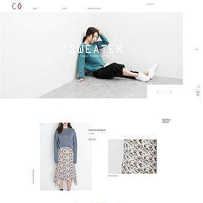 春季服裝上新首頁(yè)簡(jiǎn)約素