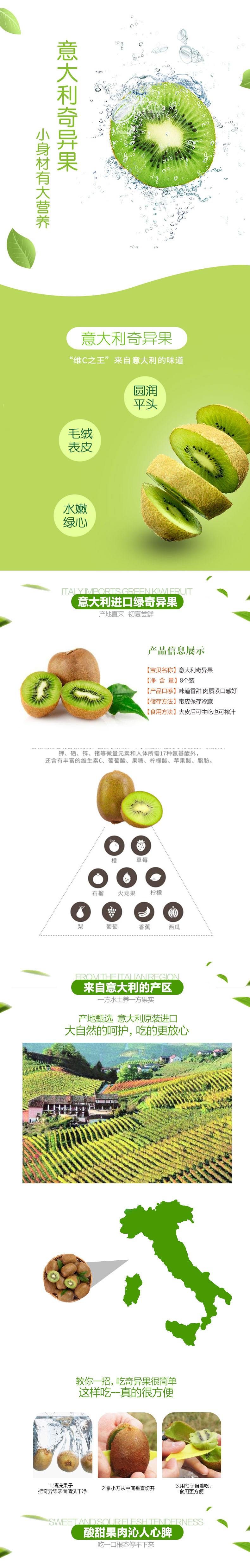 淘寶美工小海螺奇異果食品詳情頁設(shè)計(jì)作品