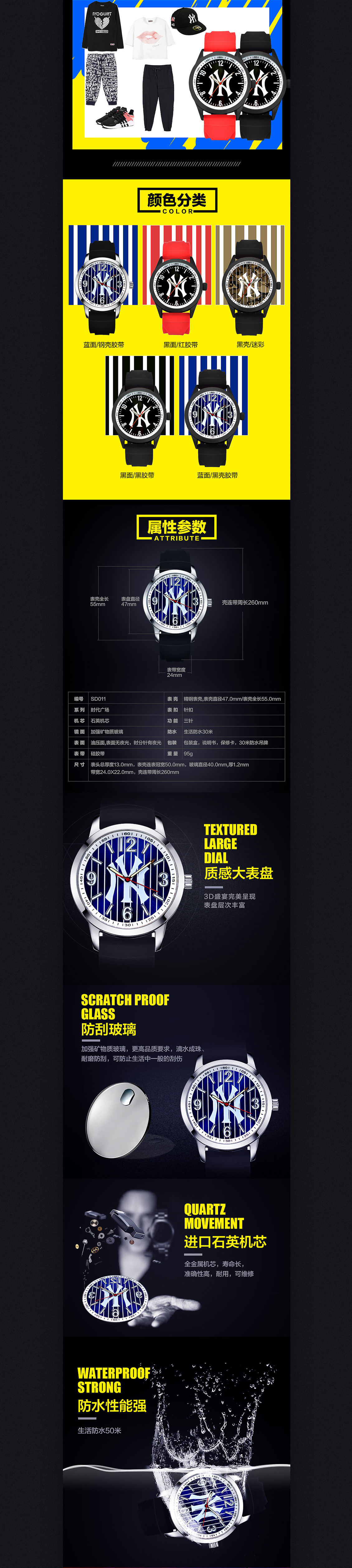 淘寶美工老莊MBL手表詳情頁(yè)作品