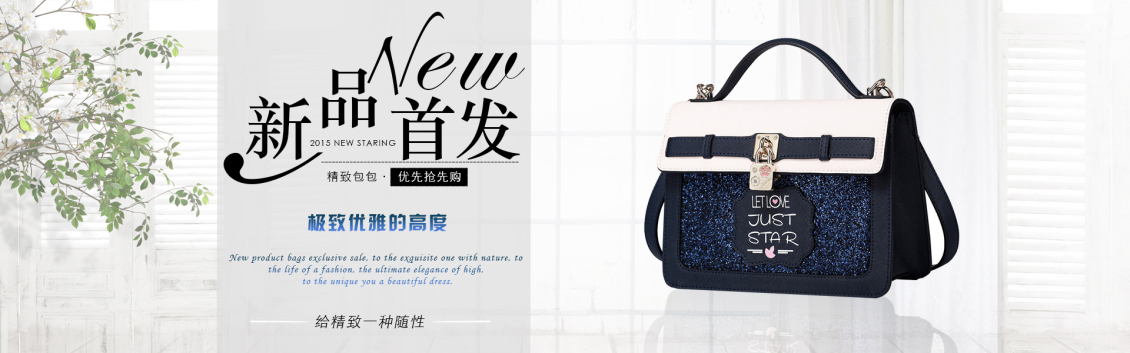 淘寶美工賴小發(fā)包包海報簡約作品