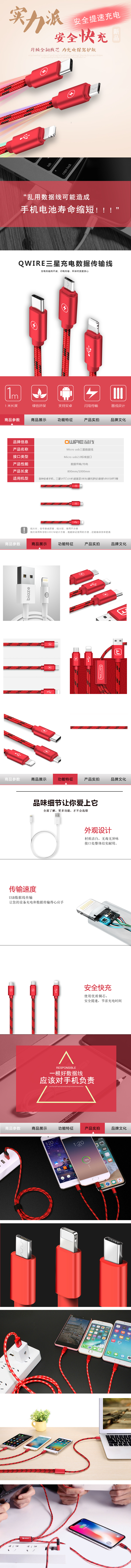 淘寶美工賴小發(fā)數(shù)據(jù)線詳情頁作品