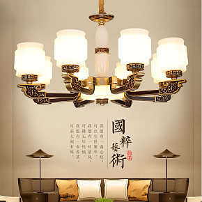 新中式中国风吊灯客厅卧室餐厅大气吊灯详情页
