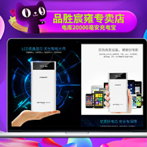 品胜宸雍专卖店电库2W毫安充电宝