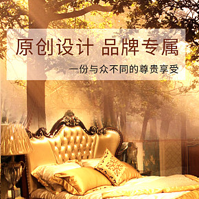 亨德尔欧式双人床奢华实木床真皮1.8婚床家具手工雕花床红榉木