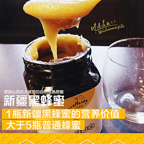 UPRAISE 原生態(tài)百花蜜野生新疆黑蜂蜜詳情頁