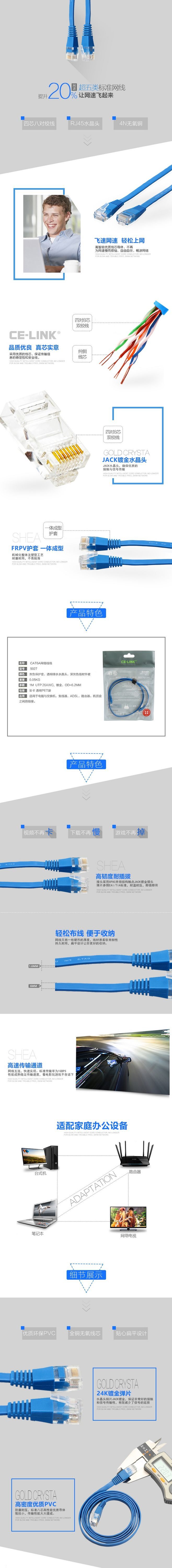 淘宝美工小玖玖CAT6A网络线缆作品