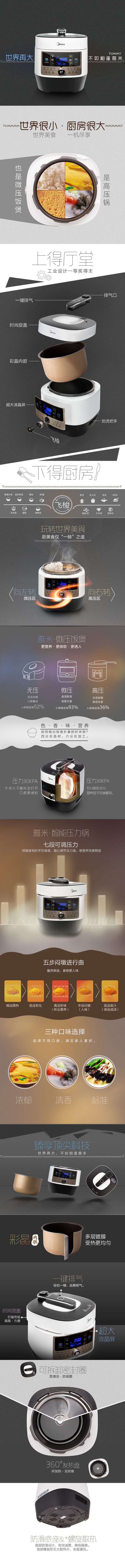 淘宝美工小玖玖YUMMY雅米电压力锅作品