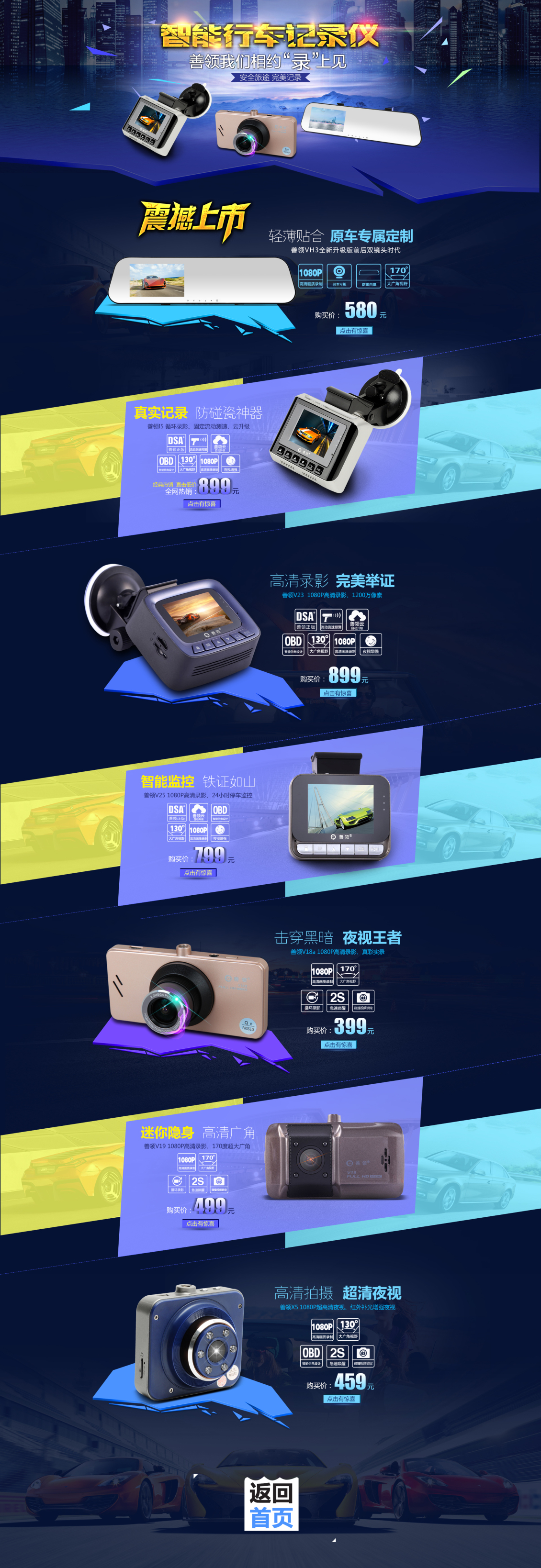 淘宝美工萧菇凉汽车用品首页作品