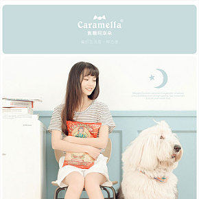 caramella刺绣条纹薄款船袜详情页