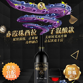 進口紅酒食品保健酒水飲品詳情頁