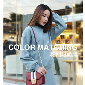 精品鞋包女包斜挎包链条包详情页