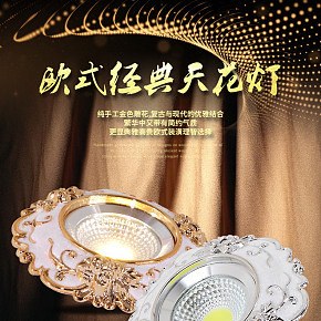 家装商用欧式LED筒灯