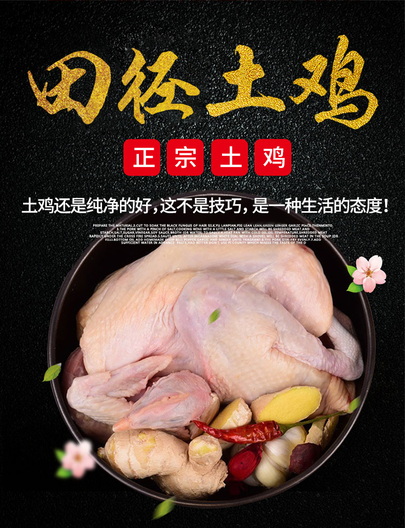 淘寶美工kikk農(nóng)村土雞老母雞作品