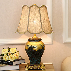美式陶瓷台灯