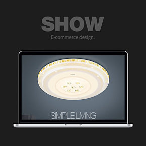 欧普照明吸顶灯水晶圆形灯 客厅卧室灯led吸顶灯简约现代