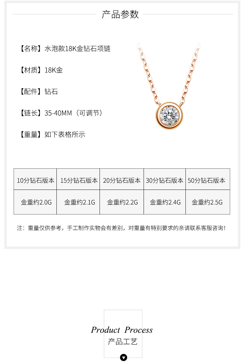 淘宝美工阳光正好K金项链详情设计作品