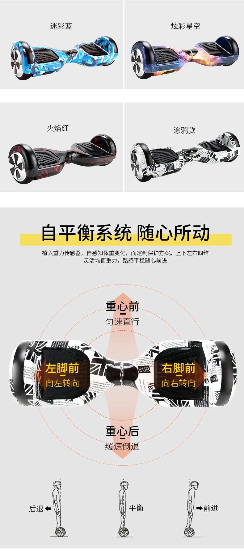 淘寶美工陽光正好平衡車詳情設(shè)計作品