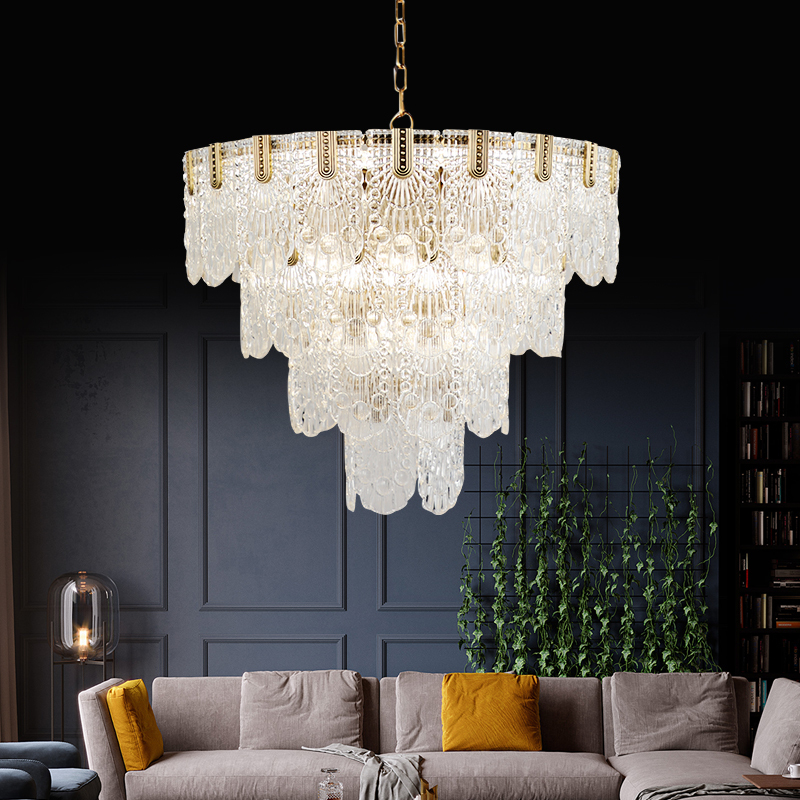 淘宝美工kikk后现代简约吊灯客厅铜灯创意水晶玻璃卧室餐厅灯作品