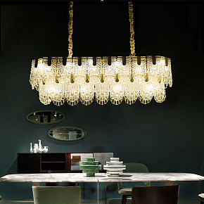 后现代简约吊灯客厅铜灯创意水晶玻璃卧室餐厅灯
