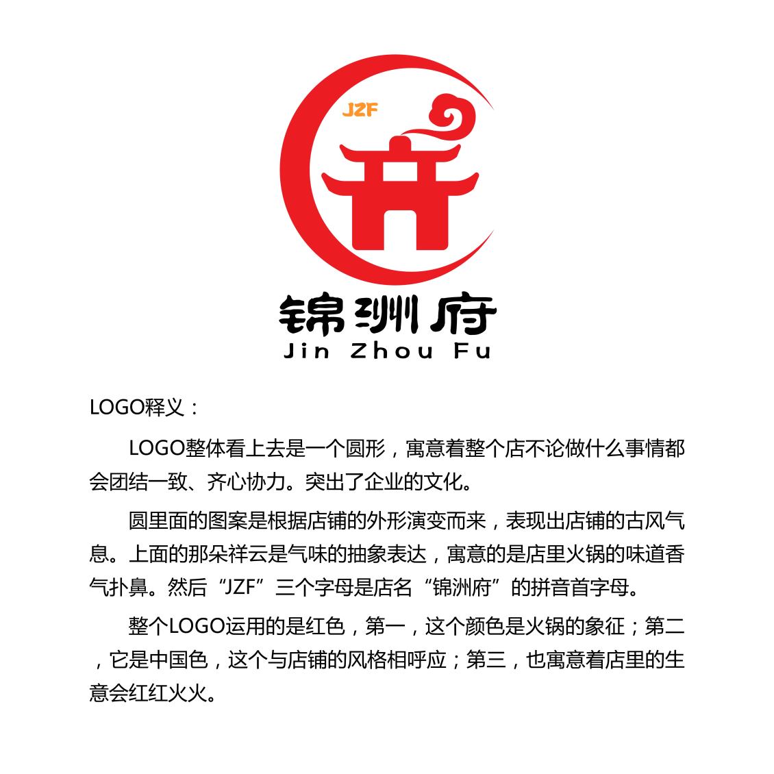 淘宝美工灰太狼锦洲府火锅店logo作品