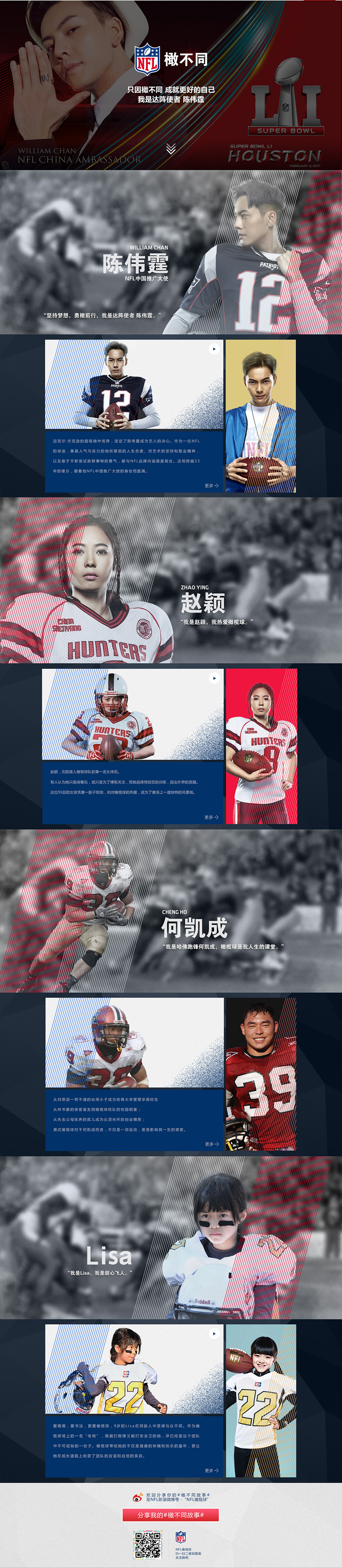 淘宝美工鼻尖美国橄榄球联盟NFL活动专题网页设计作品