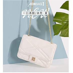 夏天小香风菱格链条小包包2018新款潮韩版百搭单肩斜挎女包