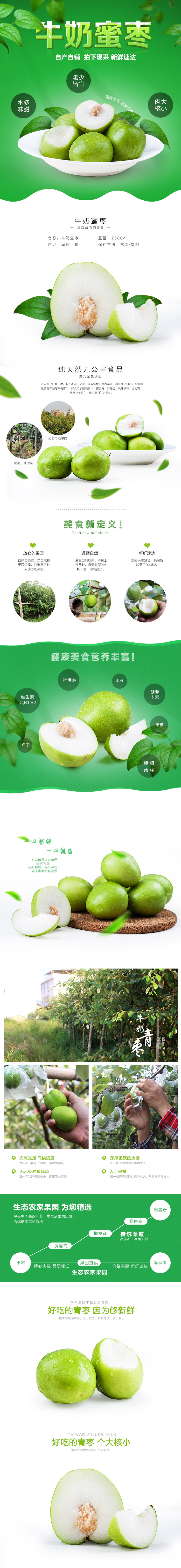 淘宝美工黄诗诗食品详情页设计蜜枣作品