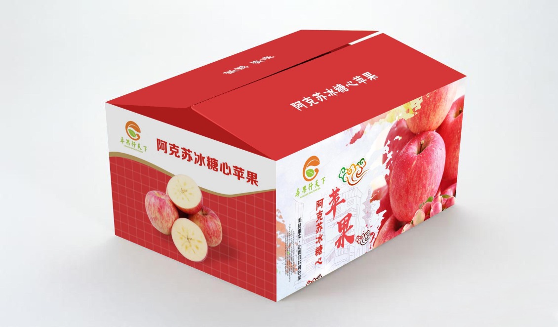 淘寶美工朝霞水果外箱設(shè)計(jì)作品