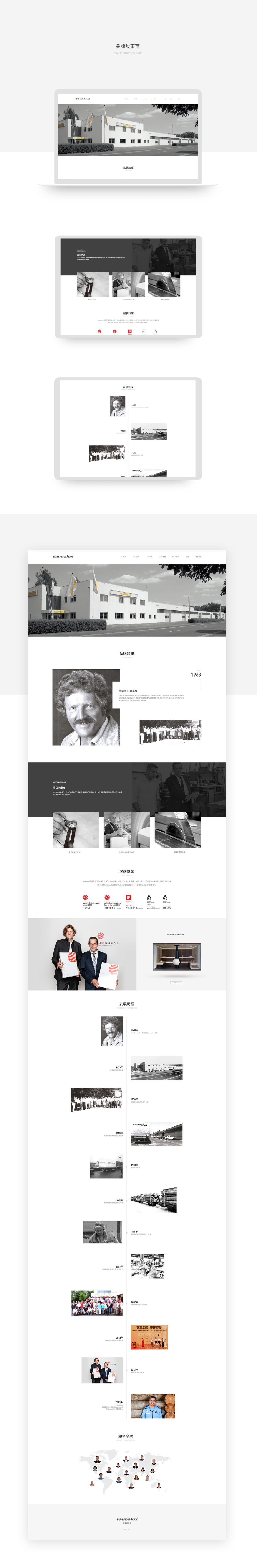 淘宝美工阿成90德国桑络仕 定制奢侈桑拿房 电商全案设计作品