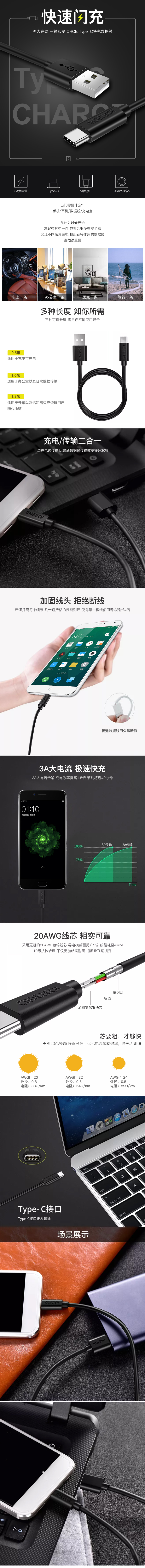 淘宝美工格子3C数码，详情，简约，质感，首页，数据线作品