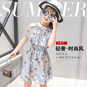 夏季新款韓版女童公主連衣裙詳情頁