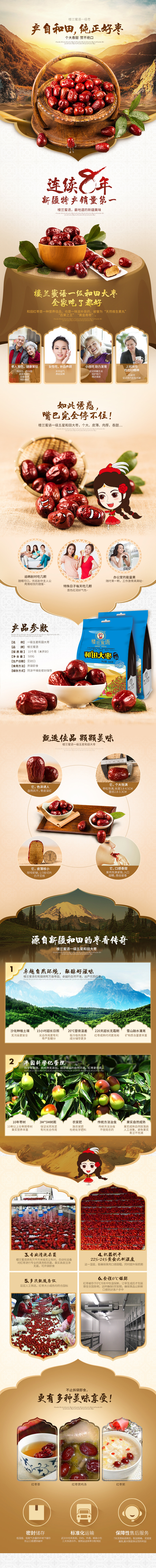 淘宝美工三分甜枣子详情页设计食品保健作品