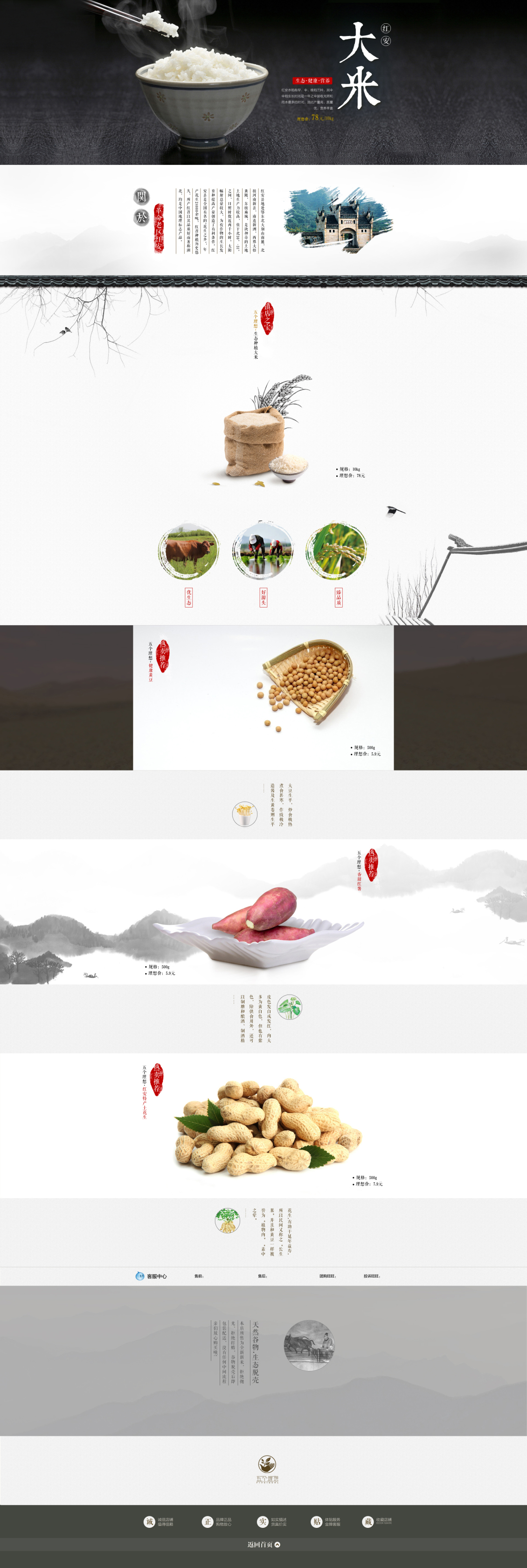 淘寶美工小海王營養(yǎng)健康綠色食品大米作品