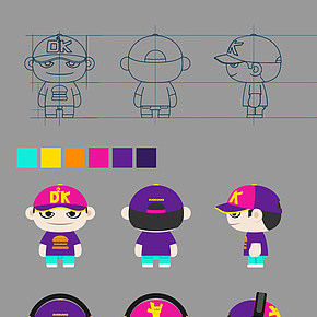 餐饮品牌 公仔设计