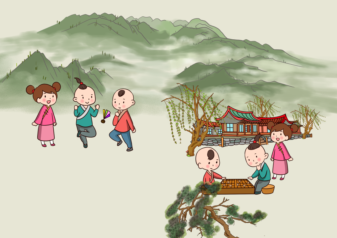 淘寶美工海鷗可愛的手繪小人物作品