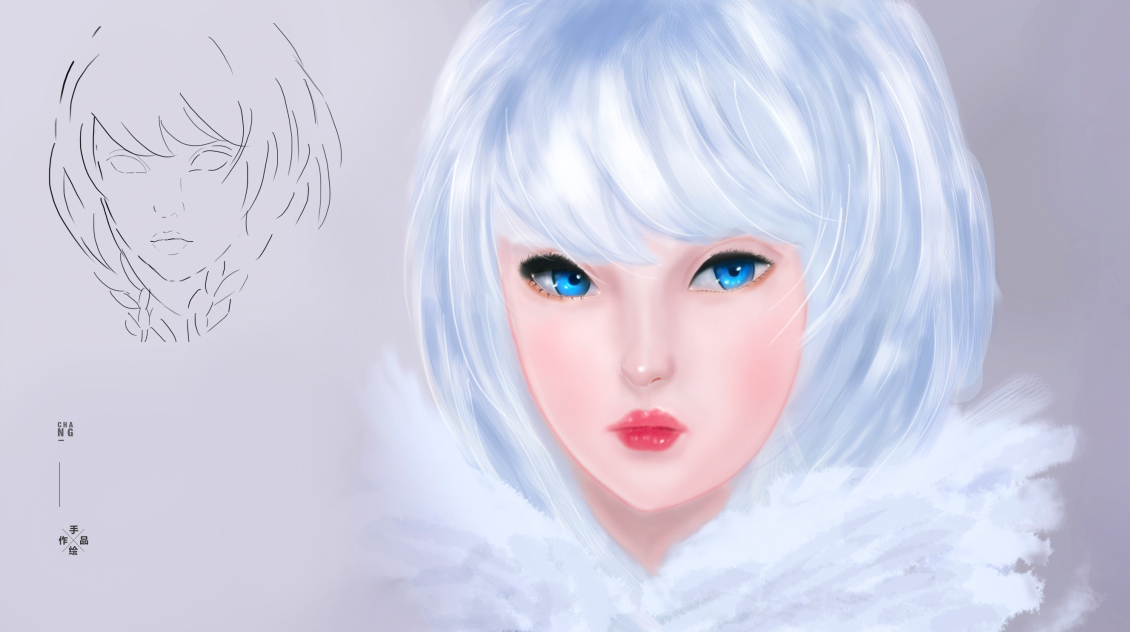 淘寶美工小胖兒手繪插畫作品作品