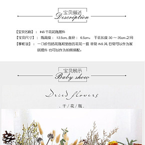 ins風(fēng)格干花詳情頁