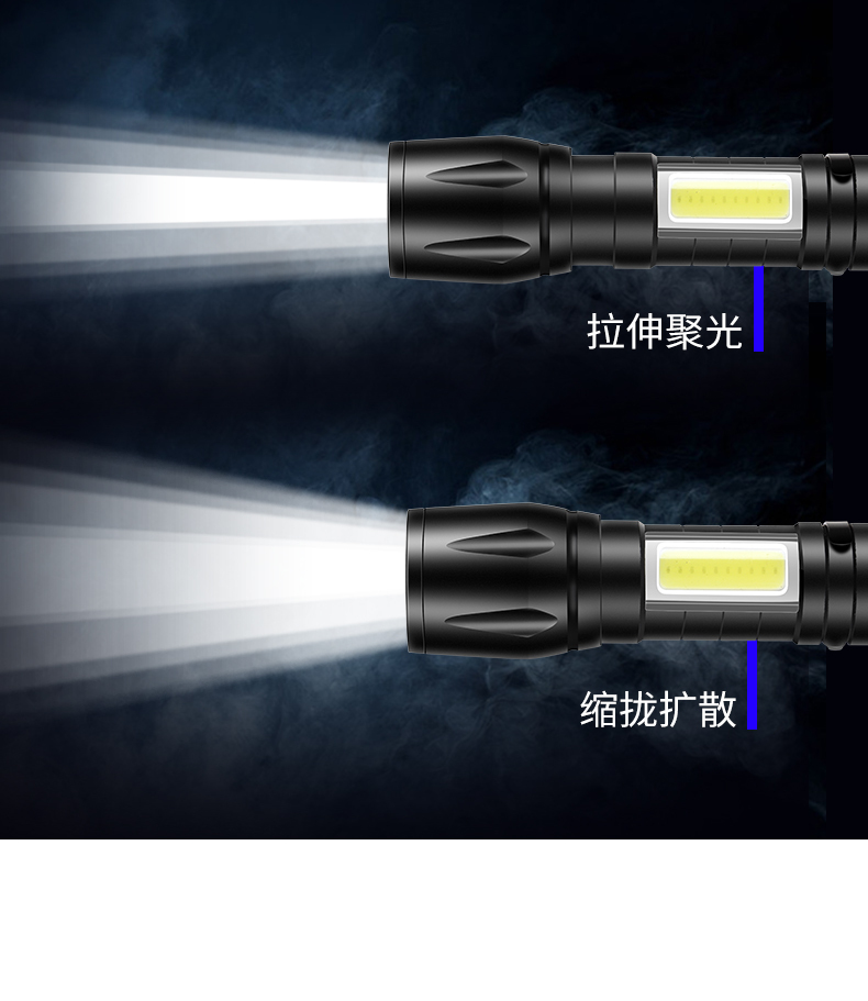 淘寶美工陽光正好手電筒詳情頁作品