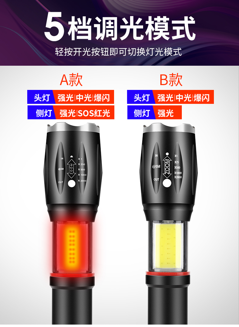淘寶美工陽(yáng)光正好手電筒詳情頁(yè)作品