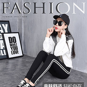 黑色打底裤女外穿2018新款夏显瘦韩版紧身小脚铅笔春秋季薄款长裤