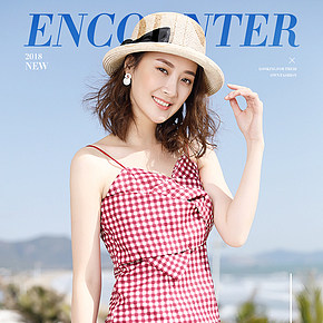 帽子鞋帽草帽沙滩帽遮阳帽详情页