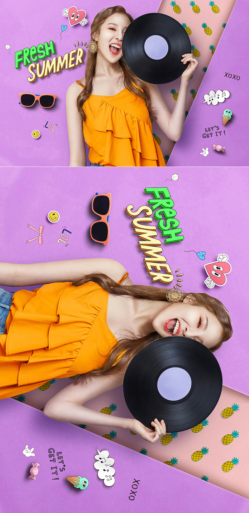 淘宝美工鸢尾女装详情页设计作品