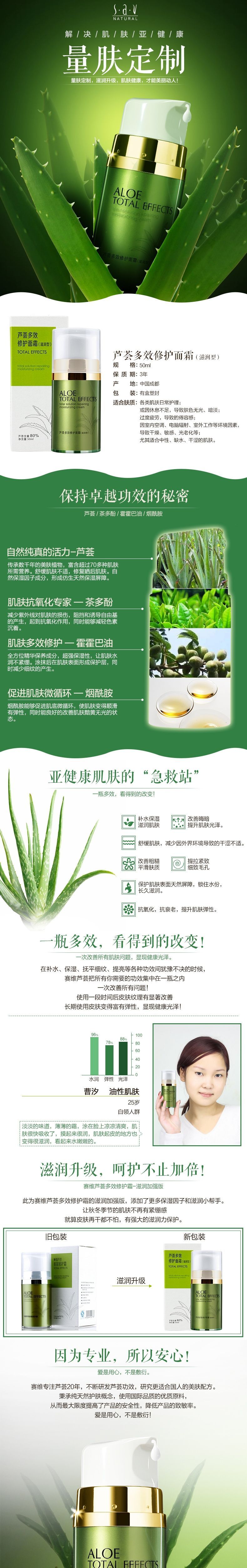淘寶美工無(wú)邪蘆薈護(hù)膚品詳情頁(yè)作品