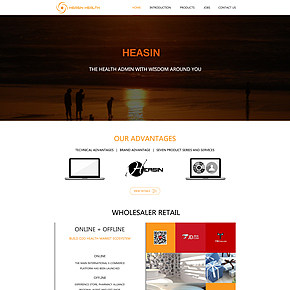蓝韵健康网站设计