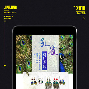 孔雀羽毛飾品詳情頁(yè)設(shè)計(jì)