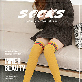 过膝袜女长袜子春秋日系韩国学院风学生小腿袜高筒秋冬黑色长筒袜