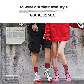 中筒潮袜ins欧美风街头风男女潮流嘻哈个性潮袜详情页